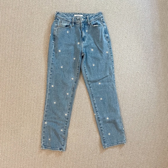 PacSun Denim - SOLD Pacsun Daisy Embroidered Mom Jeans